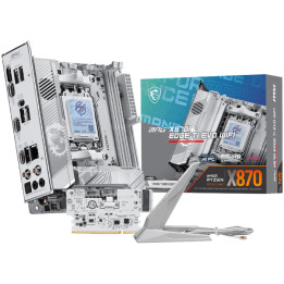 Дънна платка MSI MPG X870I EDGE TI EVO WIFI, Mini-ITX AM5, DDR5 10000MHz, PCIe 5.0 x16, 3x M.2, WiFi 7 - 4711377401463 - 1