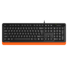 Клавиатура A4TECH FKS10, Жична 150см, 12 медийни клавиша, Оранжева, Win XP/Vista/7/8/10 - FKS10 ORANGE - 1
