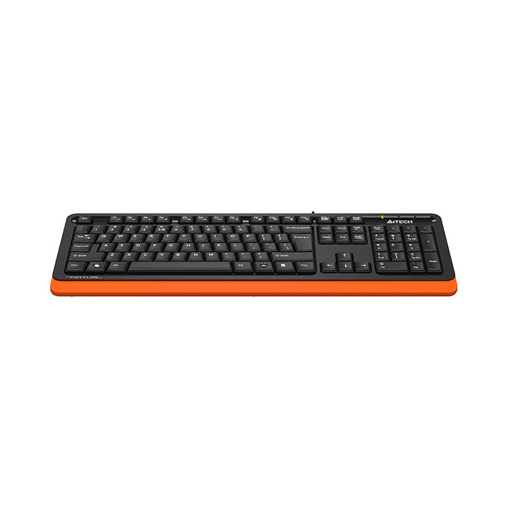 Клавиатура A4TECH FKS10, Жична 150см, 12 медийни клавиша, Оранжева, Win XP/Vista/7/8/10 - FKS10 ORANGE - 4