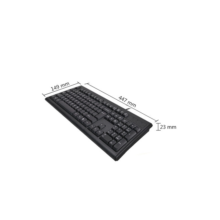 Клавиатура A4TECH KM-720, USB, черна, мембранна, 12 FN hotkeys - A4-KEY-KM-720 - 5