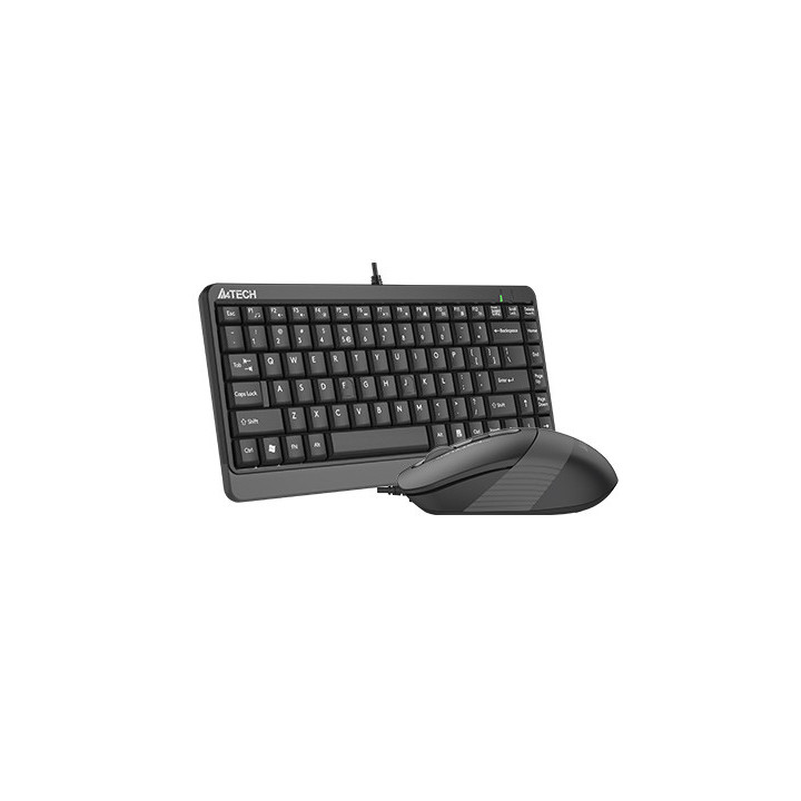 Клавиатура с мишка A4TECH F1110 FSTYLER, Жична, USB, Сива - F1110 GRAY - 2