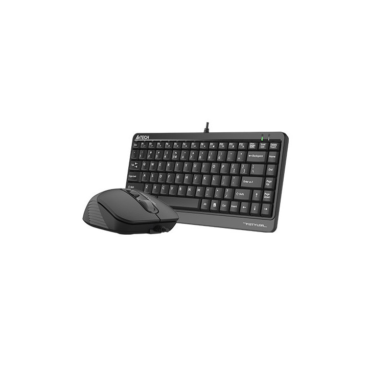 Клавиатура с мишка A4TECH F1110 FSTYLER, Жична, USB, Сива - F1110 GRAY - 3