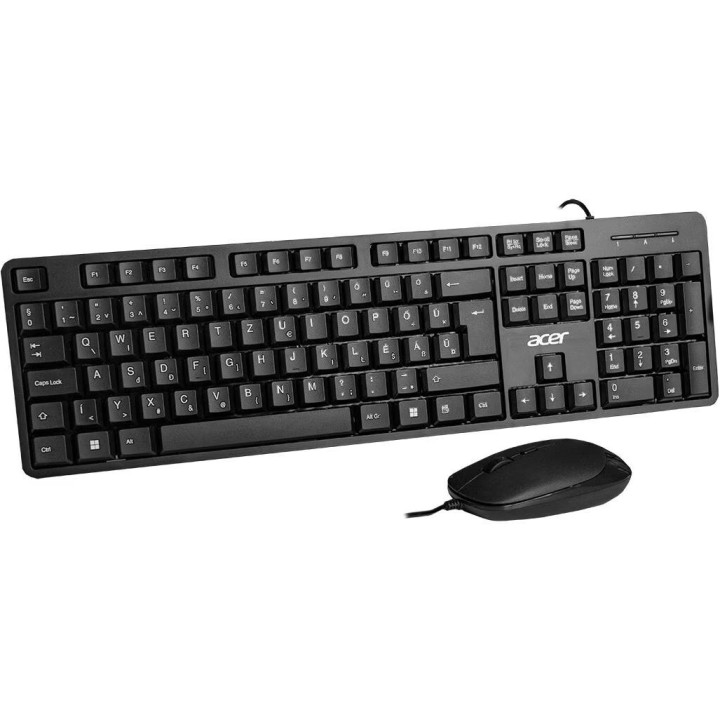 Клавиатура и мишка ACER AKW900+, Жична, QWERTY US, Черна - GP.ACC11.00K - 2
