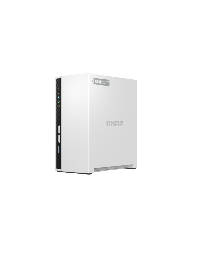 NAS устройство QNAP TS-233-EU, 2x 3.5" SATA, Gigabit Ethernet, USB 3.2, RAID 0/1 - 4711103080597 - 3