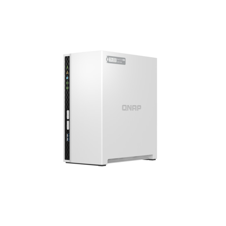 NAS устройство QNAP TS-233-EU, 2x 3.5" SATA, Gigabit Ethernet, USB 3.2, RAID 0/1 - 4711103080597 - 3