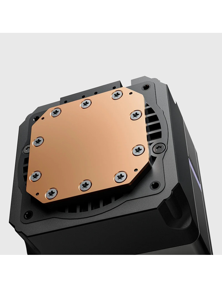 Водно охлаждане за процесор Sudokoo NEXAURA 240 BK, 2x120mm вентилатора, 280W капацитет, Меден водни блок, RGB ARGB, LGA1150/115