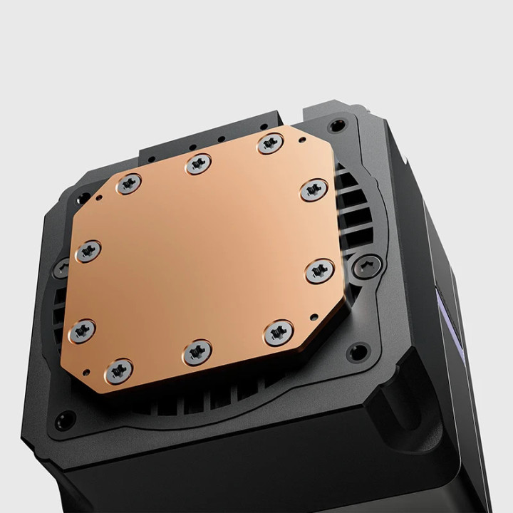 Водно охлаждане за процесор Sudokoo NEXAURA 240 BK, 2x120mm вентилатора, 280W капацитет, Меден водни блок, RGB ARGB, LGA1150/115