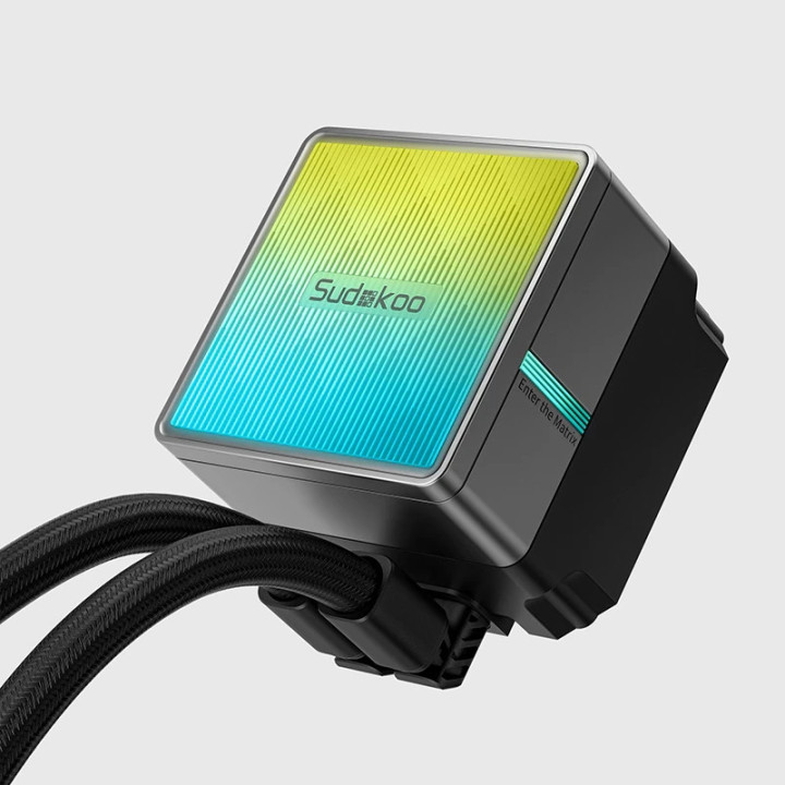 Водно охлаждане за процесор Sudokoo NEXAURA 240 BK, 2x120mm вентилатора, 280W капацитет, Меден водни блок, RGB ARGB, LGA1150/115