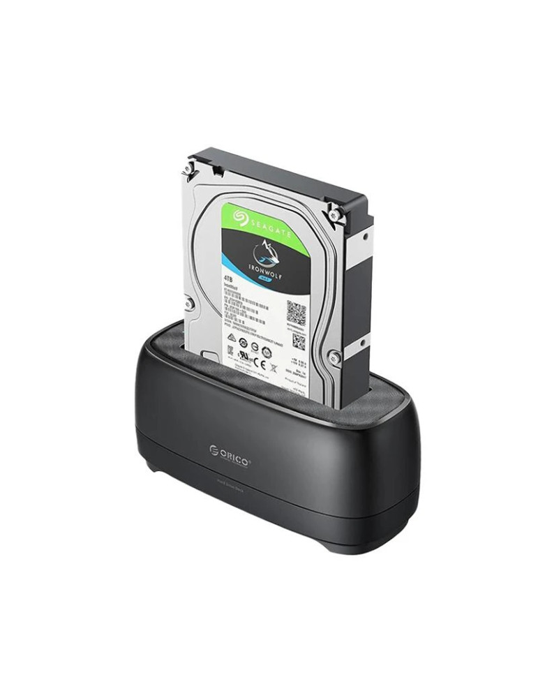 Докинг станция Orico DD18U3-EU-BK, 2.5"/3.5" SATA, USB-A, до 18TB, UASP - DD18U3-EU-BK - 2