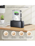 Докинг станция Orico DD18U3-EU-BK, 2.5"/3.5" SATA, USB-A, до 18TB, UASP - DD18U3-EU-BK - 8