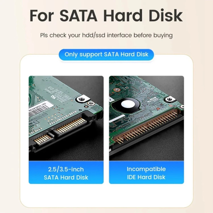Докинг станция Orico DD18U3-EU-BK, 2.5"/3.5" SATA, USB-A, до 18TB, UASP - DD18U3-EU-BK - 9