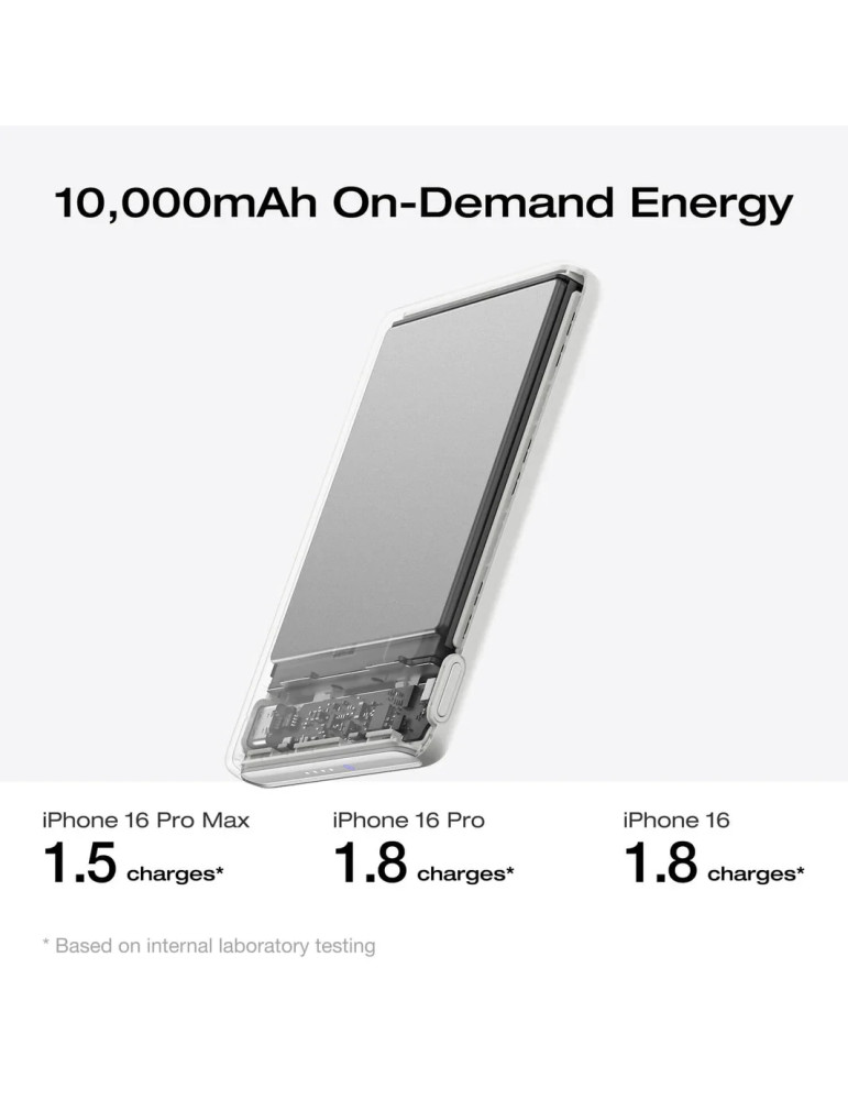 Преносима батерия Ecoflow Rapid Mag 10K Qi, 10000mAh, USB-C 30W, Wireless Charging 7.5W - EF-RAPIDQI1-10K-B-EU - 6