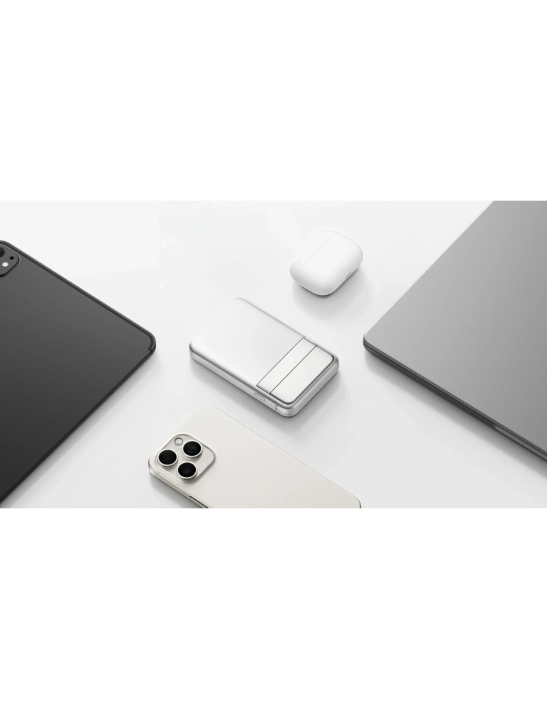 Външна батерия Ecoflow RAPID 10K EF-RAPID10000-EU, 10000mAh, USB-C 2x, Wireless Charging Qi 2.0, 65W, сребристо - EF-RAPID10000-