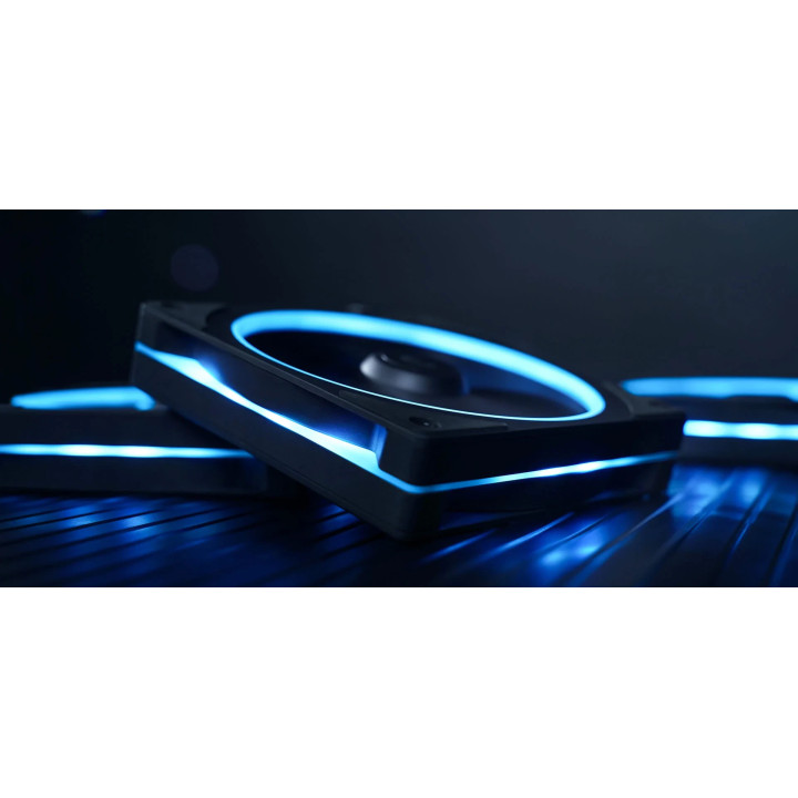 Вентилатор DeepCool FL12 SE, 120mm, Addressable RGB, 1900 RPM, 50.74 CFM, Hydro Bearing - R-FL12SE-BKAPN1-G - 5