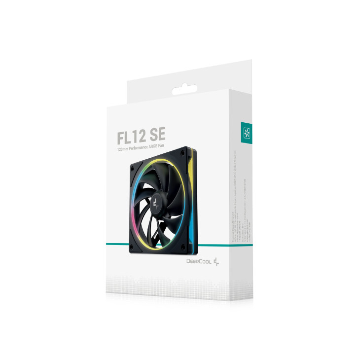 Вентилатор DeepCool FL12 SE, 120mm, Addressable RGB, 1900 RPM, 50.74 CFM, Hydro Bearing - R-FL12SE-BKAPN1-G - 9