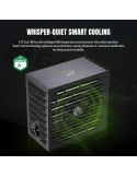 Захранване Gamemax Lion Core 1000P, 1000W ATX 3.1, 80Plus Platinum, Full Modular, 135mm вентилатор - 2155-1000R0002 - 6