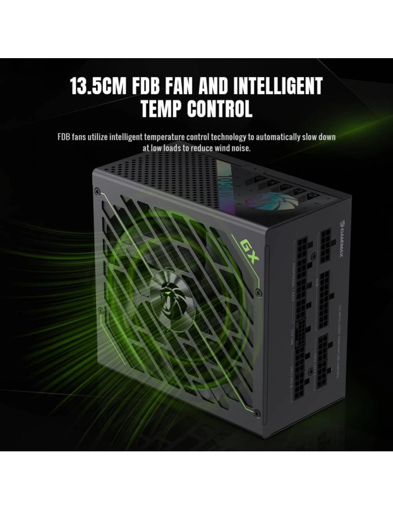 Модулно захранване Gamemax GX PRO 1050G, 1050W ATX 3.1 Gold Modular - GX PRO 1050G - 6