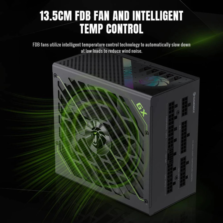 Модулно захранване Gamemax GX PRO 1050G, 1050W ATX 3.1 Gold Modular - GX PRO 1050G - 6