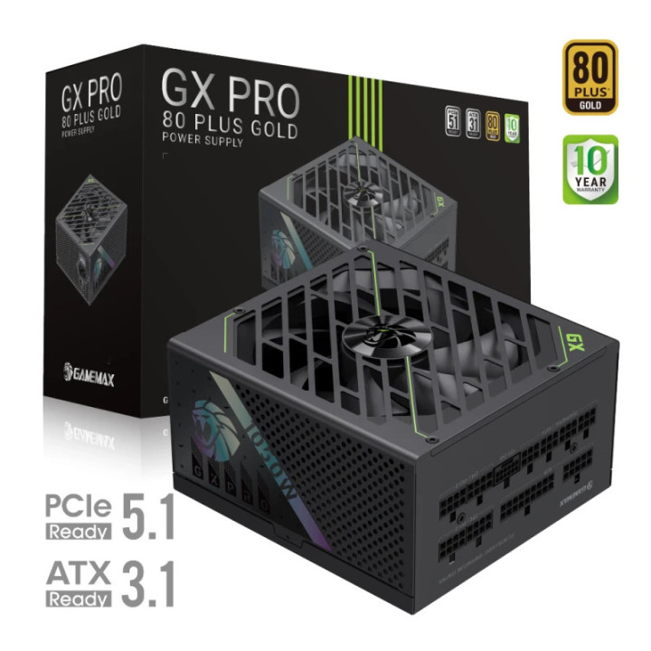 Модулно захранване Gamemax GX PRO 1050G, 1050W ATX 3.1 Gold Modular - GX PRO 1050G - 10