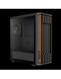 Кутия за компютър Gamdias AURA GC11 Wood Black, Middle Tower ATX, Tempered Glass, 4x 120mm вентилатори, USB-C - GAMDIAS-AURA-GC1