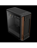 Кутия за компютър Gamdias AURA GC11 Wood Black, Middle Tower ATX, Tempered Glass, 4x 120mm вентилатори, USB-C - GAMDIAS-AURA-GC1