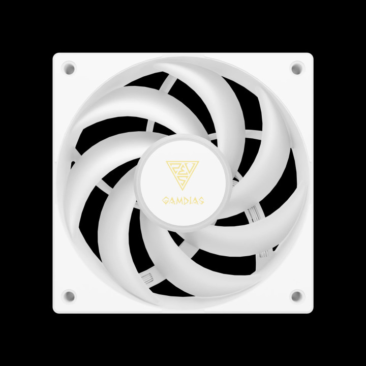 Водно охлаждане за процесор Gamdias AURA GL360 v2 WH, 360mm, 3x120mm вентилатора, aRGB, меден воден блок, 250W - AURA-GL360-V2-W