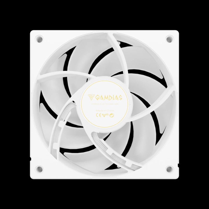 Водно охлаждане за процесор Gamdias AURA GL360 v2 WH, 360mm, 3x120mm вентилатора, aRGB, меден воден блок, 250W - AURA-GL360-V2-W