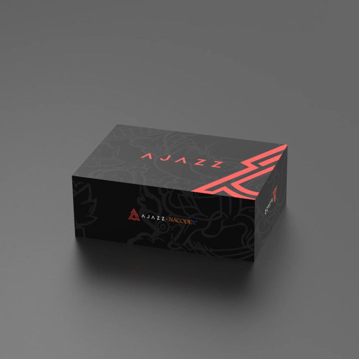 Стрийминг дек Ajazz AKP05E PRO, 10 LED/LCD бутона, Smart scene switching, Full macro engine, USB-C, регулируем стойка 0-60° - AJ