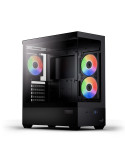 Кутия за компютър AeroCool P500D Digi-G-BK-v1, Middle Tower ATX, Tempered Glass, USB-C, 3x120mm A-RGB - ACCM-PN07033.11 - 1