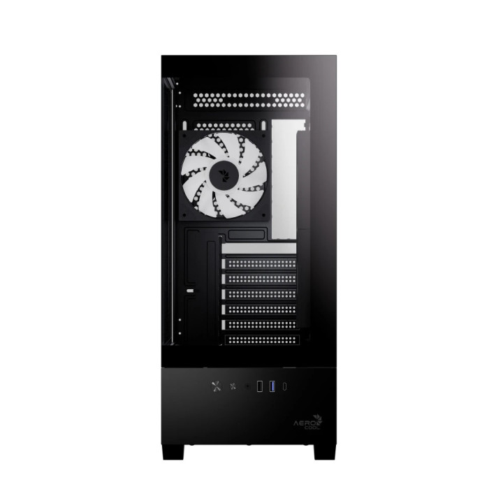 Кутия за компютър AeroCool P500D Digi-G-BK-v1, Middle Tower ATX, Tempered Glass, USB-C, 3x120mm A-RGB - ACCM-PN07033.11 - 2