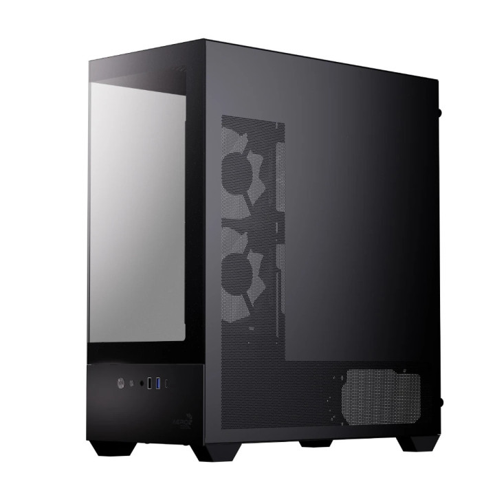 Кутия за компютър AeroCool P500D Digi-G-BK-v1, Middle Tower ATX, Tempered Glass, USB-C, 3x120mm A-RGB - ACCM-PN07033.11 - 5