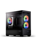 Кутия за компютър AeroCool P300D Digi-G-BK-v1, Mini Tower mATX, Tempered Glass, Digital Display, 3x120mm A-RGB - ACCS-PN05033.11