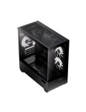 Кутия за компютър AeroCool P300D Digi-G-BK-v1, Mini Tower mATX, Tempered Glass, Digital Display, 3x120mm A-RGB - ACCS-PN05033.11