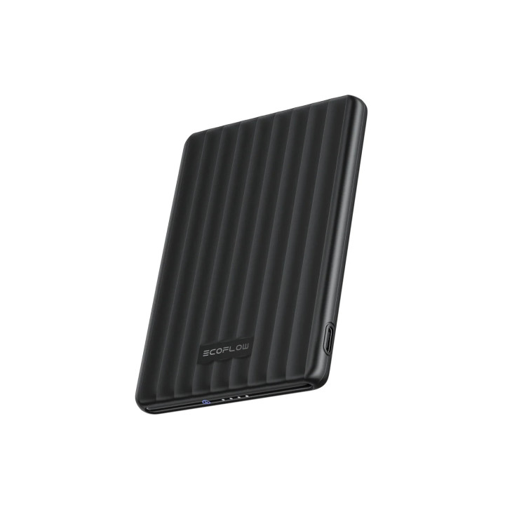 Външна батерия Ecoflow Rapid Mag 5K Qi, 5000mAh, USB-C, Безжично зареждане 7.5W, Жично зареждане 20W - EF-RAPIDQI1-5K-B-EU - 1