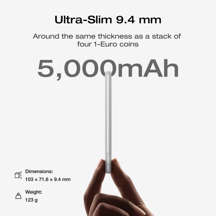 Външна батерия Ecoflow Rapid Mag 5K Qi, 5000mAh, USB-C, Безжично зареждане 7.5W, Жично зареждане 20W - EF-RAPIDQI1-5K-B-EU - 4