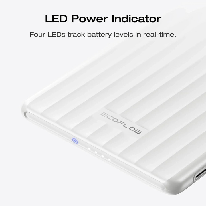 Външна батерия Ecoflow Rapid Mag 5K Qi, 5000mAh, USB-C, Безжично зареждане 7.5W, Жично зареждане 20W - EF-RAPIDQI1-5K-B-EU - 7