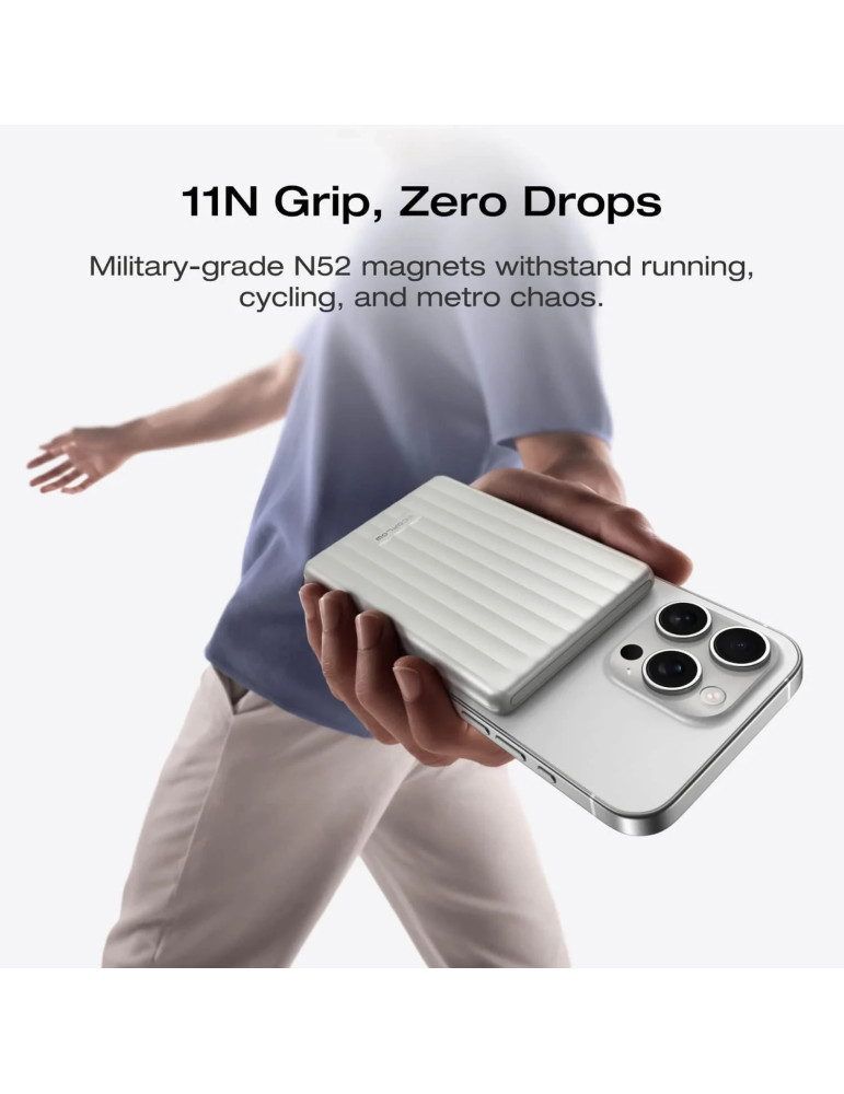 Външна батерия Ecoflow Rapid Mag 5K Qi, 5000mAh, USB-C, Безжично зареждане 7.5W, Жично зареждане 20W - EF-RAPIDQI1-5K-B-EU - 8