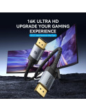 Кабел Vention DisplayPort v2.1 DP M/M, 1m, 16K@60Hz, 80Gb/s, черен - HGBHF - 6