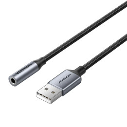 Външна звукова карта Vention CVFHC, USB-A, 3.5mm jack, 48KHz 16-bit 2.1 Channel - 1