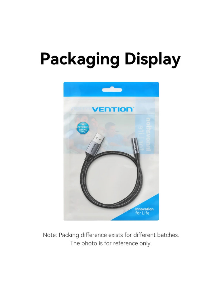 Външна звукова карта Vention CVFHC, USB-A, 3.5mm jack, 48KHz 16-bit 2.1 Channel - 11