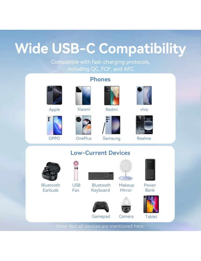 USB кабел Vention Type-A to Type-C 0.25M 3A - CTWBC - 11
