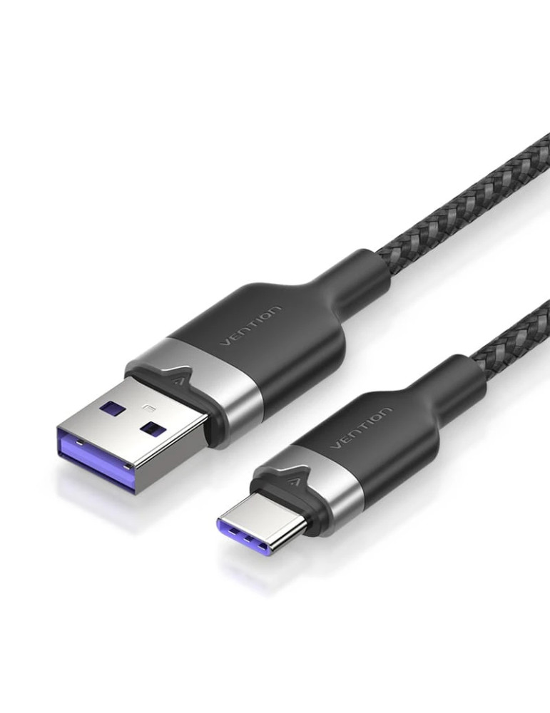 USB кабел Vention Type-A to Type-C 1.0M, USB 2.0, 6A Fast Charge, 480Mbps - CTOBF - 1