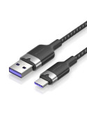 USB кабел Vention Type-A to Type-C 1.0M, USB 2.0, 6A Fast Charge, 480Mbps - CTOBF - 1