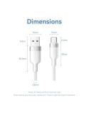 USB кабел Vention Type-A to Type-C 1.0M, USB 2.0, 6A Fast Charge, 480Mbps - CTOBF - 2