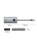 Док станция Orico PW11-6PCR-GY-EP, USB Type-C, HDMI, LAN 1Gbps, USB 3.0 x2, PD 100W - PW11-6PCR-GY-EP - 3