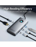 Док станция Orico PW11-6PCR-GY-EP, USB Type-C, HDMI, LAN 1Gbps, USB 3.0 x2, PD 100W - PW11-6PCR-GY-EP - 5