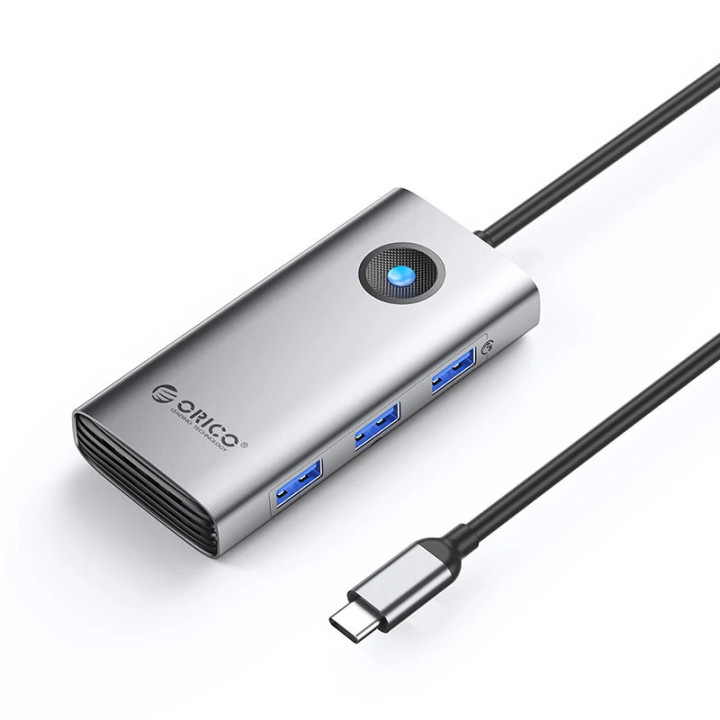 Докинг станция Orico PW11-6P-GY-EP, Type-C, HDMI, USB 3.0 x3, USB-C PD 100W, 4K 2160p - PW11-6P-GY-EP - 2