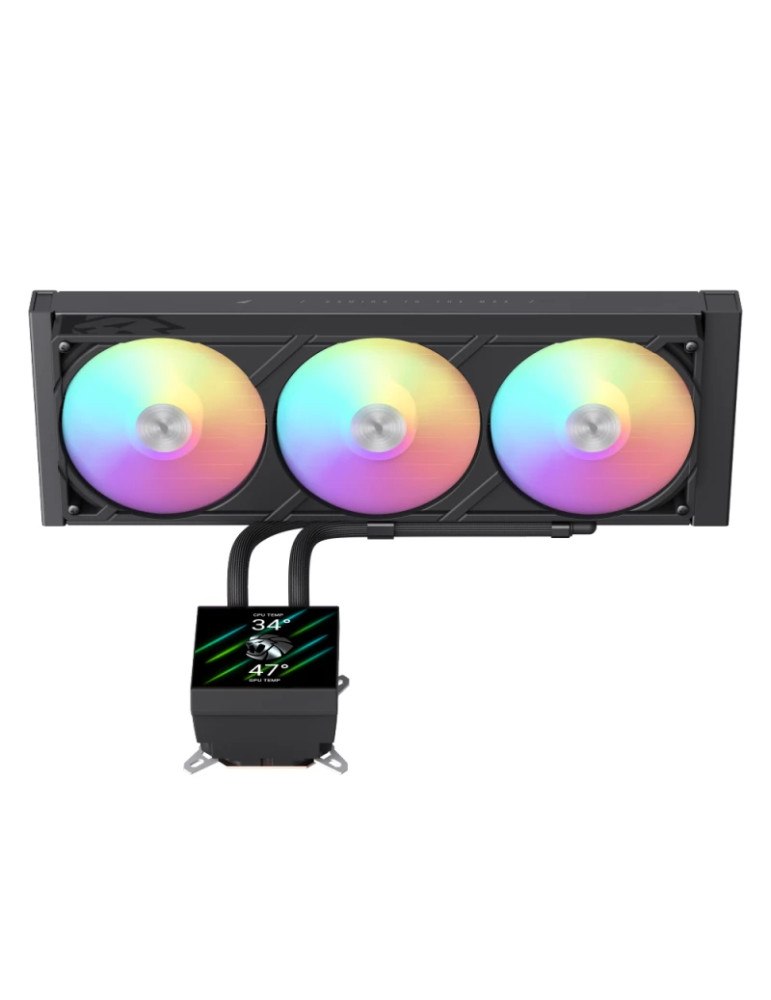 Водно охлаждане за процесор Gamemax Glacier 360 LCD, 360mm, LCD дисплей, Addressable RGB - 9503-0100R0057 - 3