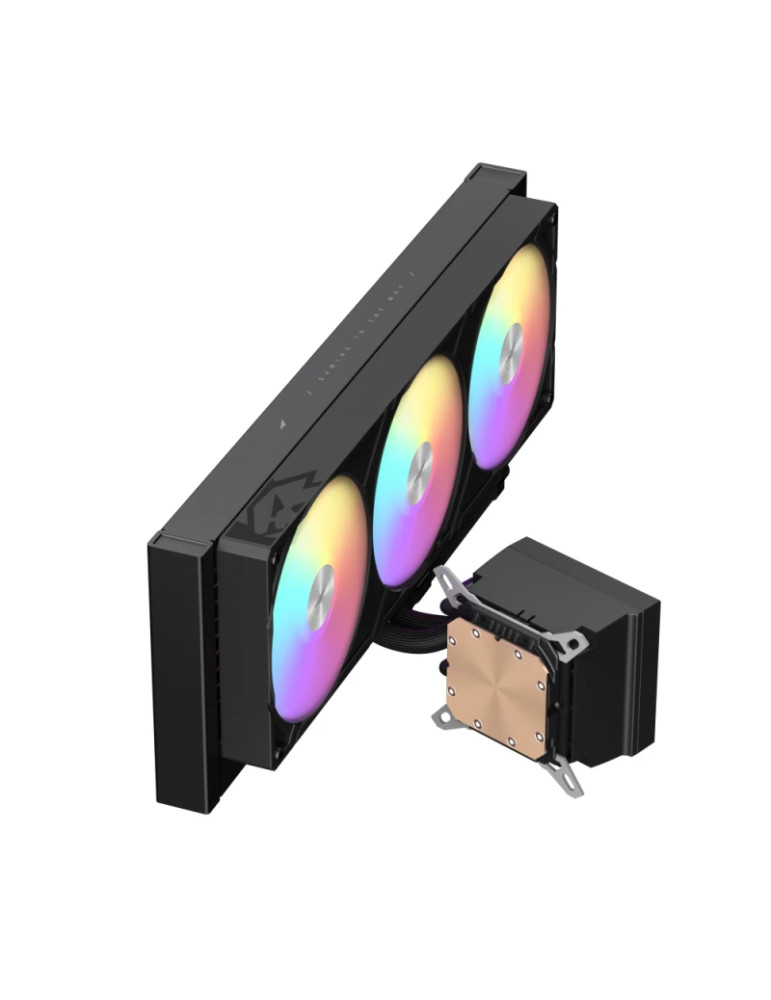 Водно охлаждане за процесор Gamemax Glacier 360 LCD, 360mm, LCD дисплей, Addressable RGB - 9503-0100R0057 - 7