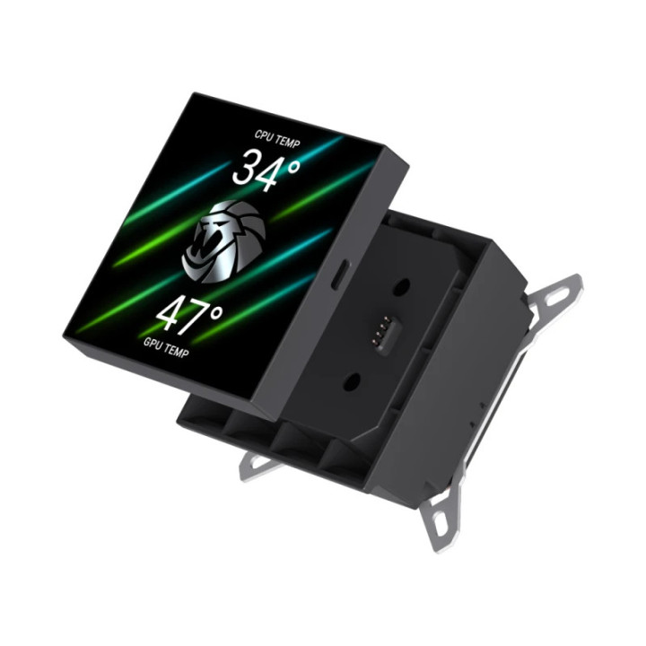 Водно охлаждане за процесор Gamemax Glacier 360 LCD, 360mm, LCD дисплей, Addressable RGB - 9503-0100R0057 - 9